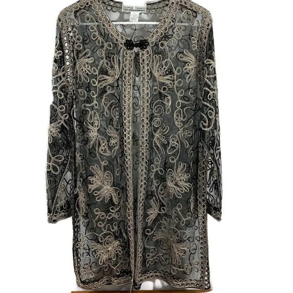 SOPHIE CHANG Black Duster BNWOT